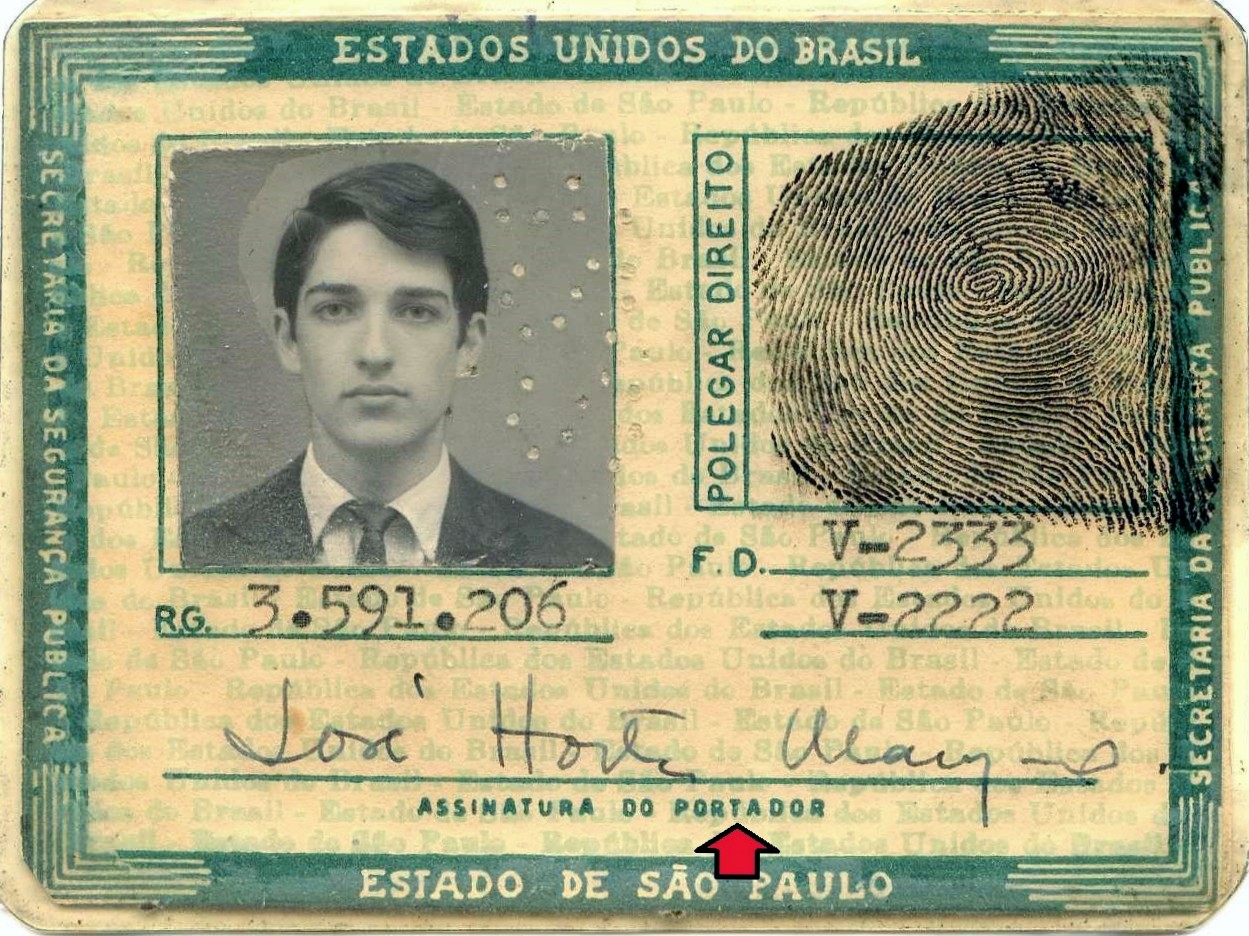 Carteira de Identidade ― Anos 60