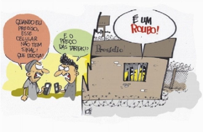 A tarifa telefônica by Iotti, desenhista gaúcho