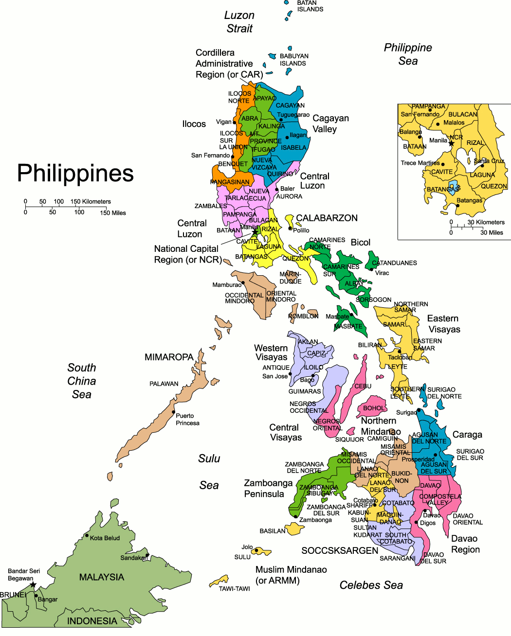 Mapa das Filipinas