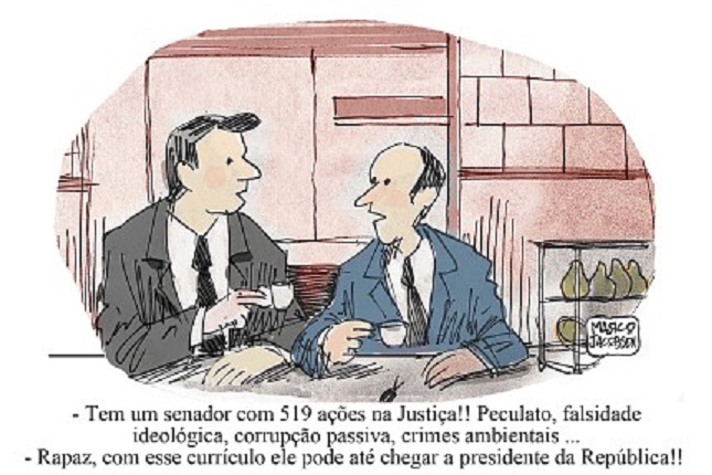 No rumo certo by Marco Jacobsen, desenhista paulista