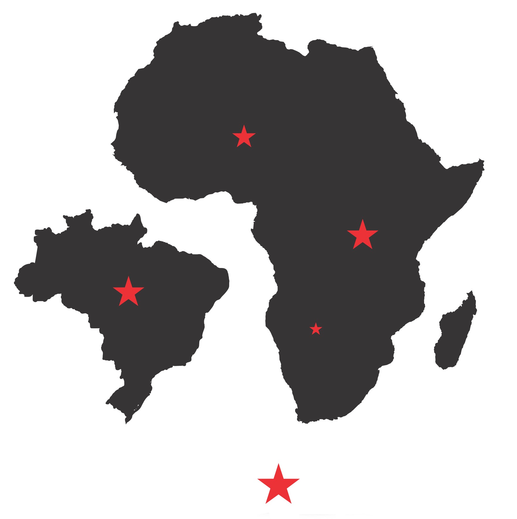 Brasil e África Crédito: Cebráfrica, UFRGS