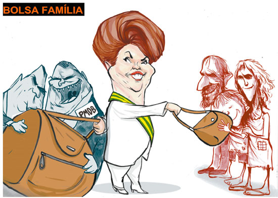 As bolsas da presidente vistas por Lezio Júnior, desenhista paulista