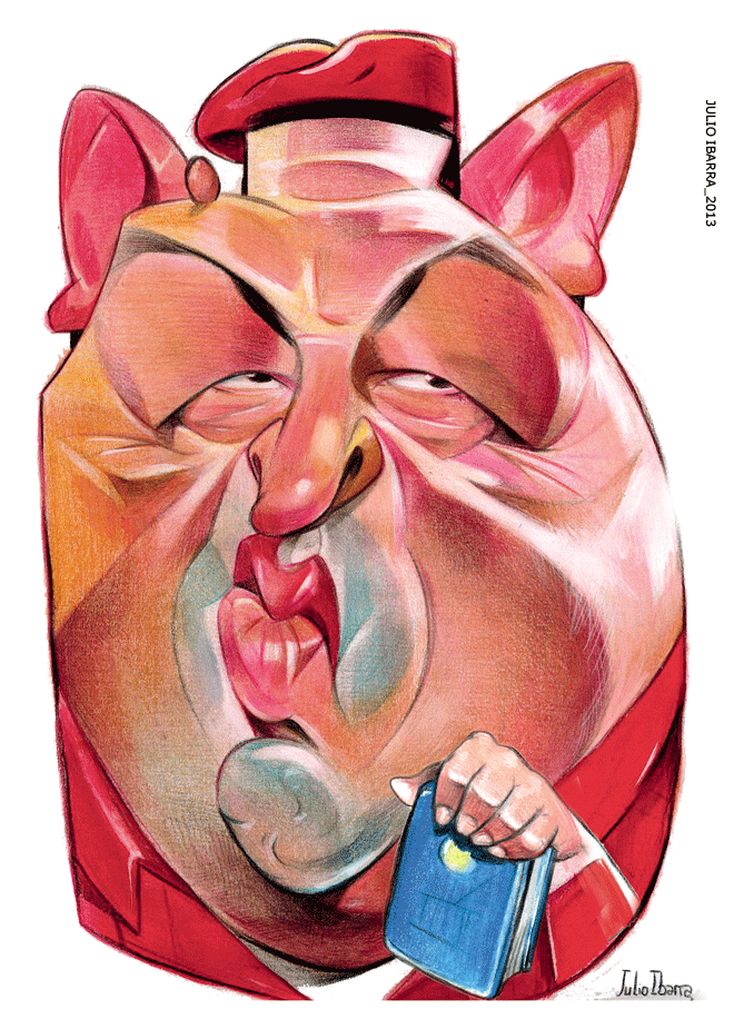 Hugo Chávez by Julio Cesar Ibarra Warnes, desenhista argentino