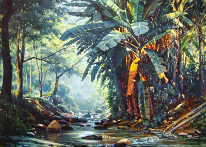 Edgar Walter Simmons (1917-1994), artista mineiro Óleo sobre tela