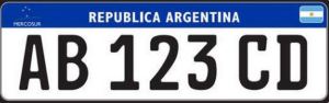 Nova placa argentina