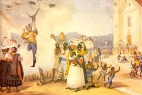 Malhação do judas by Jean-Baptiste Debret (1768-1848), artista francês