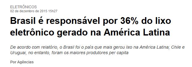 Chamada do Estadão, 2 dez° 2015