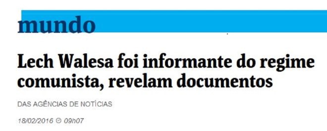 Chamada fa Folha de São Paulo, 18 fev° 2016
