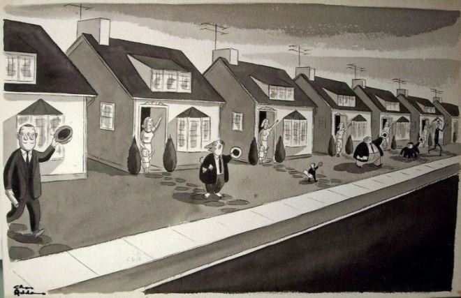 by Charles Samuel Addams (1912-1988), desenhista americano