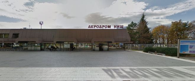 Aeroporto de Niš, Sérvia Crédito: Google Street View 
