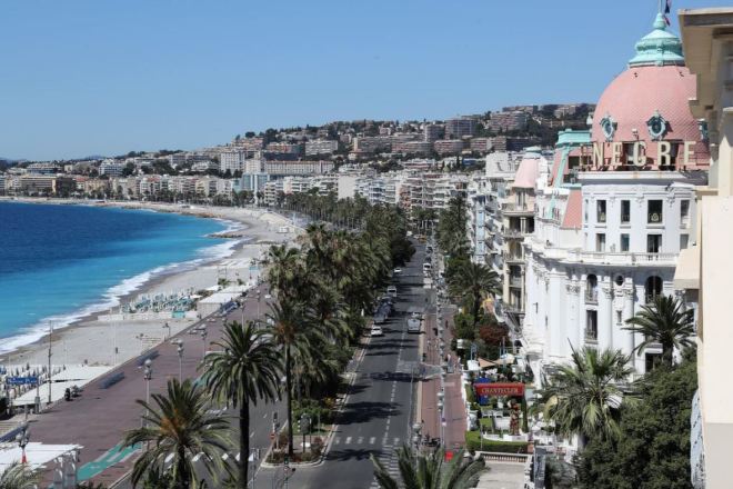 Promenade des Anglais Nice, Côte d'Azur, França