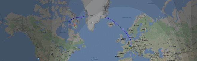 Rota do voo LX-40 de 1° fev° 2017